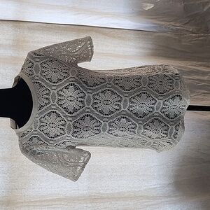 Banana Republic Cream Lace Blouse